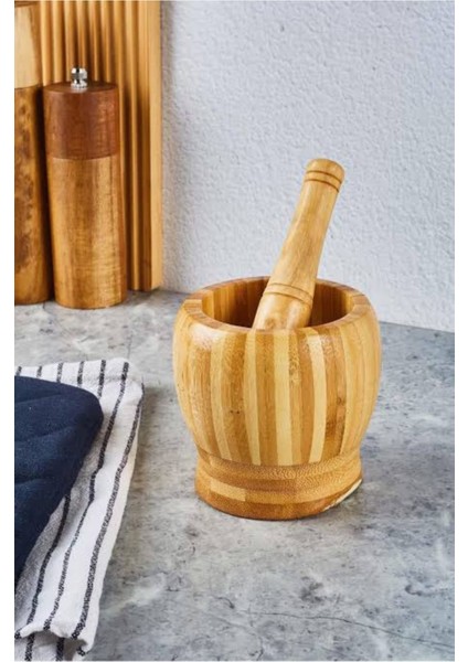 Bambu Lüx Kolay Kullanımlı Sarımsak Döveceği Sarımsak Ezici
