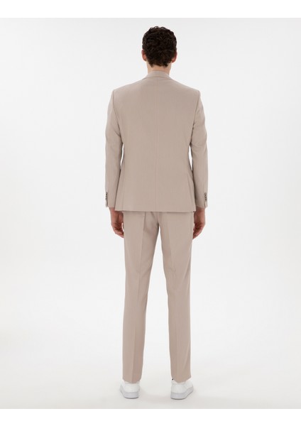 Erkek Bej Slim Fit Takım Elbise 50304231-VR011 indirimleri