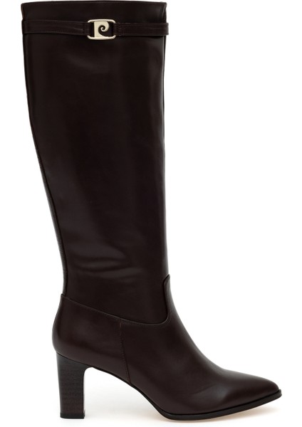 Kadın Kahverengi Topuklu Çizme 50295564-VR029 fırsatları