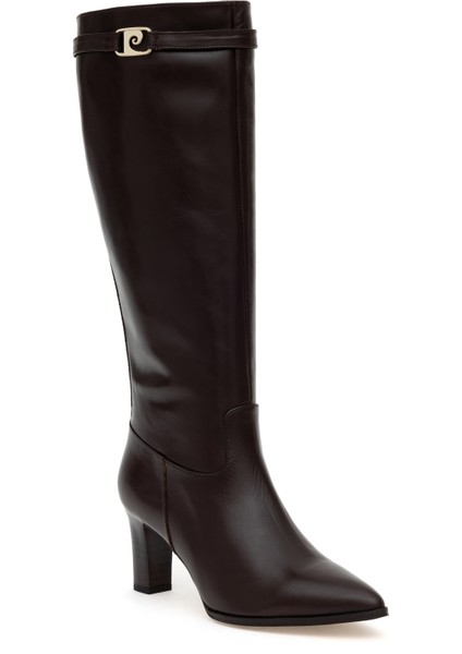 Kadın Kahverengi Topuklu Çizme 50295564-VR029 indirimleri