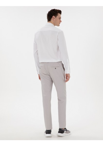 Erkek Gri Slim Fit Kumaş Pantolon 50305636-VR024 fırsatları