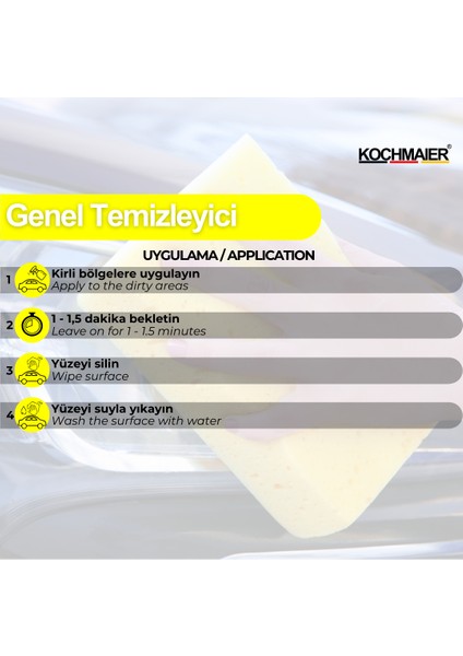 Oto Genel Çok Amaçlı Iç Dış Temizleyici 5 Litre/kg