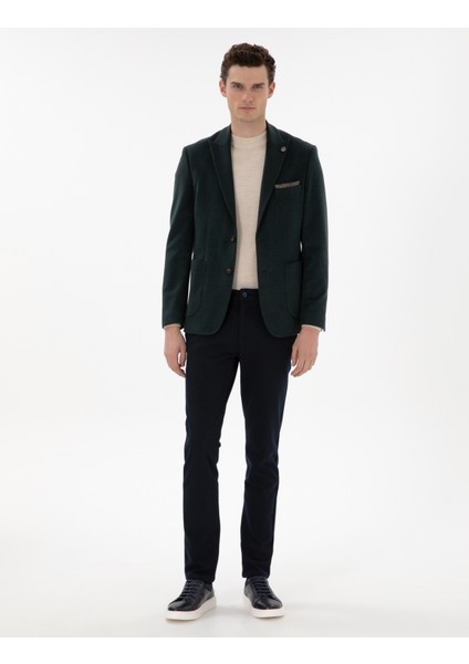 Erkek Lacivert Slim Fit Kanvas Pantolon 50311631-VR033 modelleri