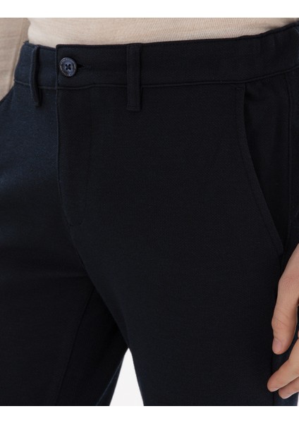 Erkek Lacivert Slim Fit Kanvas Pantolon 50311631-VR033 indirimleri