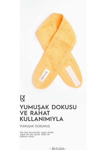 %100 Pamuk Saç / Makyaj Bandı Orange Spor-Yoga-Spa-Cilt Bakım fiyatları