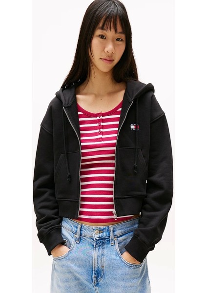 Tjw Bxy Crp Badge Zıp Hoodıe