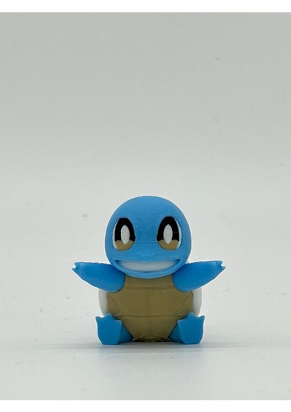 Pokemon Oyuncak, Squirtle 5cm ( Hediyeli ) Boyasız Renkli Baskı