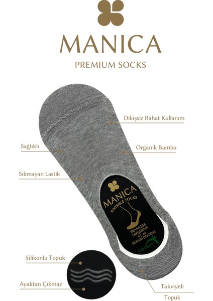 Erkek Bambu Babet Çorap 6 Çift - Gri Melanj fiyatları