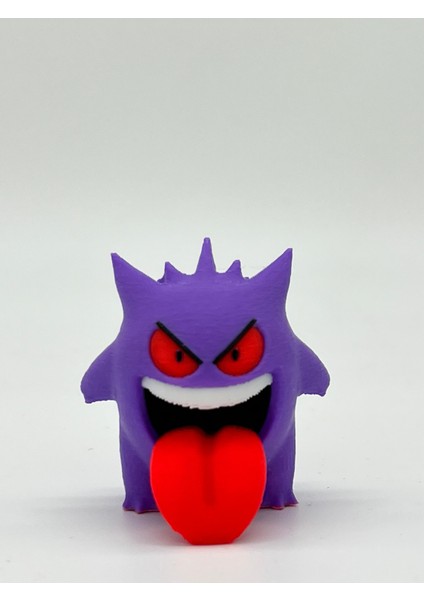 Pokemon Oyuncak, Gengar 5cm ( Hediyeli ) Boyasız Renkli Baskı