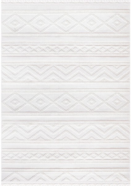 Ametist 4062 Krem Mikro Polyester Iskandinav Tarzı Bukle Halı