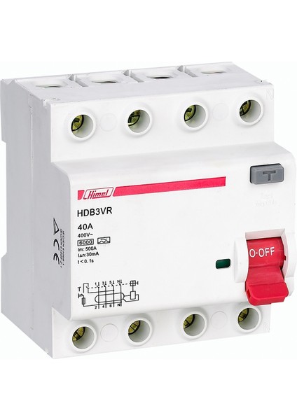 HDB3VR480TC 4X80A 300 Ma Kaçak Akım Koruma Rölesi