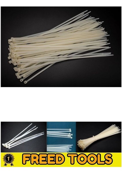 Kablo Bağı Plastik 100 Adet Cırt Kelepçe 250X3,6