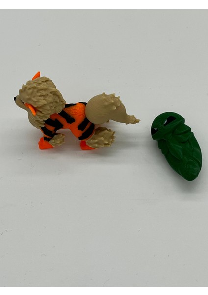 Pokemon Oyuncak, Arcanine 5cm ( Hediyeli ) Boyasız Renkli Baskı modelleri