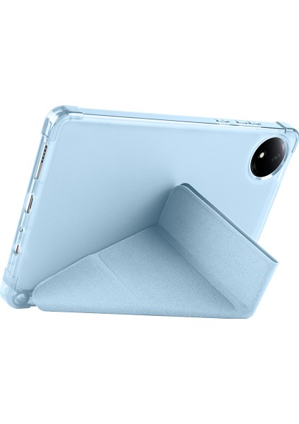 Redmi Pad Se 8.7 '' ile Uyumlu Standlı Kılıf Dokunmatik Kalem ve Klavye Mouse 3'lü Set