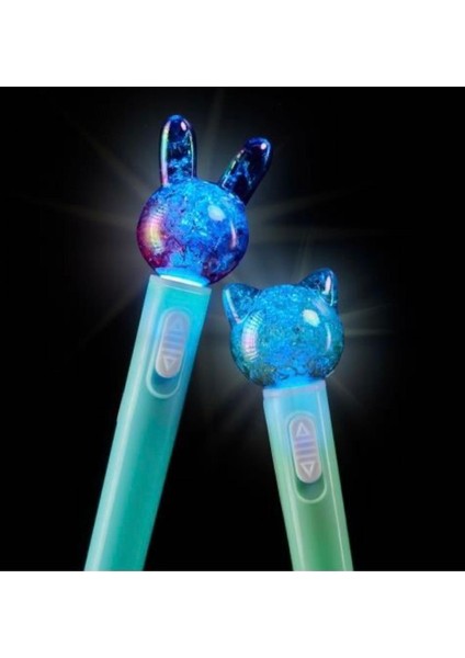 BACK2FUN Tavşan Pembe LED Işıklı Tükenmez Kalem