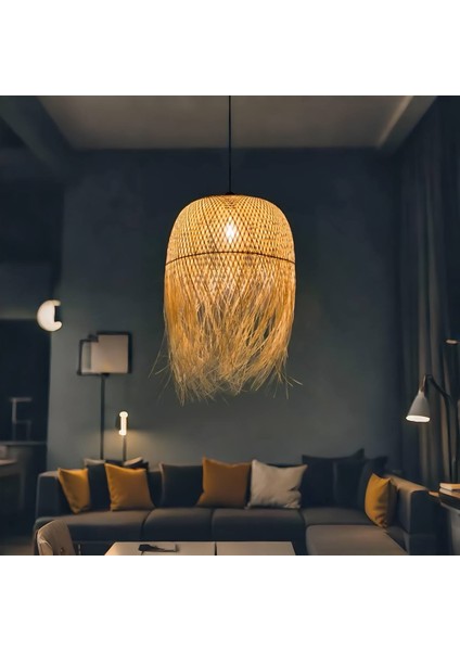 Flora Bambu Avize Doğanın Kucaklayışı ve Çiçeksi Güzellik