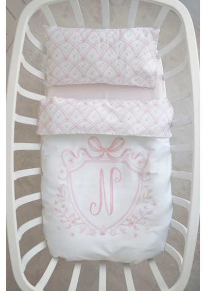 Harf Serisi N Harfi Anne Yanı Nevresim Seti (60 x 100) - Noble Serie Pembe modelleri