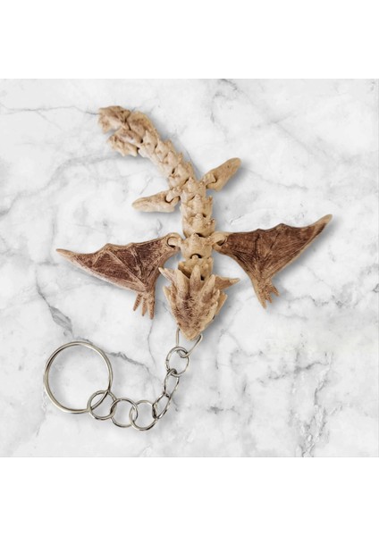 3D Kanatlı Dragon Figür