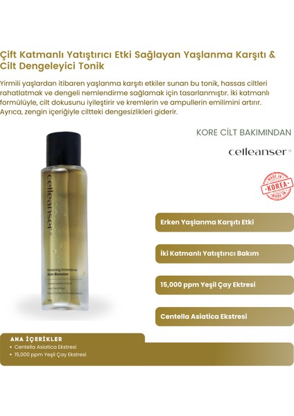 Çift Katmanlı Yatıştırıcı Etki Sağlayan Cilt Dengeleyi Tonik Relaxing Intensive Skin Booster fiyatları