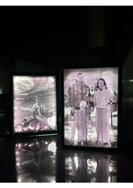 Sevgililer Günü Lithophane Işıklı Resim Çerçevesi 14 Şubat Sevgililer Günü Resimli Abajür