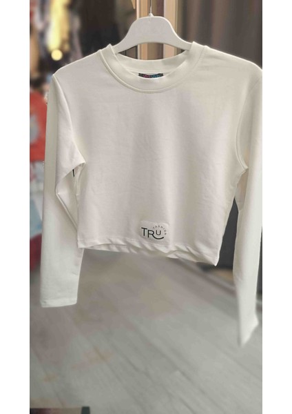 Kız Çocuk Beyaz Krop