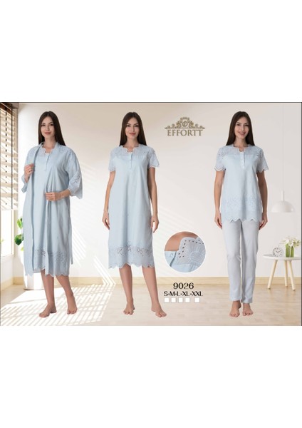 Dvina Effortt Dörtlü Lohusa Seti Mavi Large - 9026