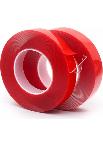 Çift Taraflı Bant 10 mm x 10 Metre Süper Güçlü Montaj Bandı (Şeffaf)