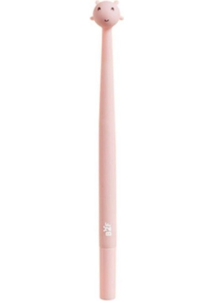 BACK2FUN Yumuşak Jel Kalem 0.5 mm Zürafa Pembe
