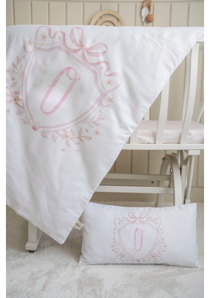 Harf Serisi O Harfi Anne Yanı Nevresim Seti (60 x 100) - Noble Serie Pembe indirimleri