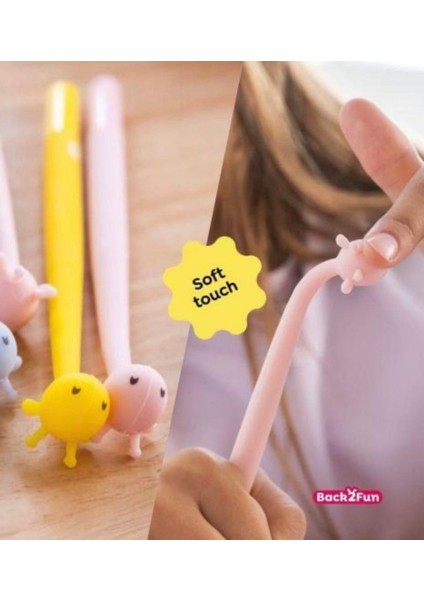 BACK2FUN Yumuşak Jel Kalem 0.5 mm Zürafa Sarı