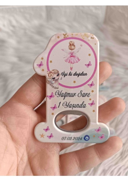 25 Adet Peri Kızlı Kelebekli 1 Rakam Açacak Yenidoğan Doğum Günü Mevlüt Hediyelikleri
