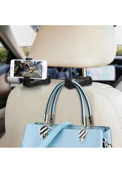 Koltuk Arkası Mavi Telefon Tutucu Universal Ayarlanabilir Askılık indirimleri