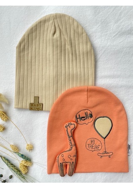 Erkek Bebek 2'li Penye Pamuklu Bere Seti / Erkek Bebek Şapka fiyatları
