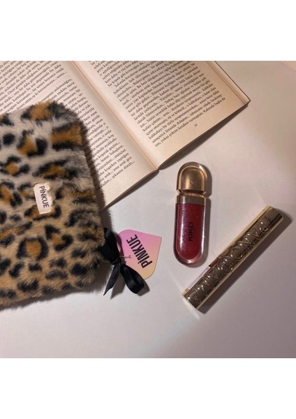 Leopar Desenli Fiyonk Detaylı Cüzdan/ Leopar Desenli Peluş Kumaşlı Mini Cüzdan fırsatları