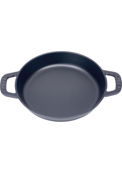 Yuvarlak Düz Sahan Mat Siyah 20 cm