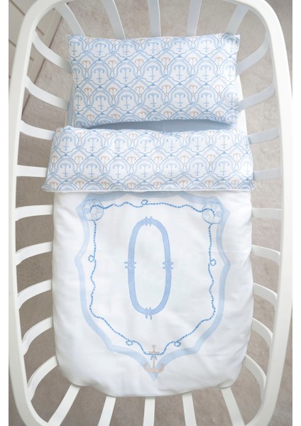 Harf Serisi O Harfi Anne Yanı Nevresim Seti (60 x 100) - Noble Serie Mavi modelleri