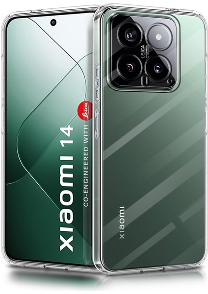 Xiaomi Mi 14 ile Uyumlu Kılıf Şeffaf Kamera Korumalı Esnek Silikon Telefon Kılıfı Kapak fiyatları