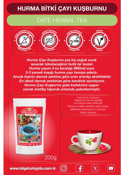 Hurma Çayı Kuşburnu 200 gr
