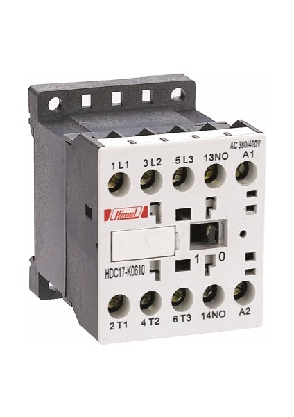 HDC17K93001B7 3X9A Mini Kontaktör 1nc 24V Ac