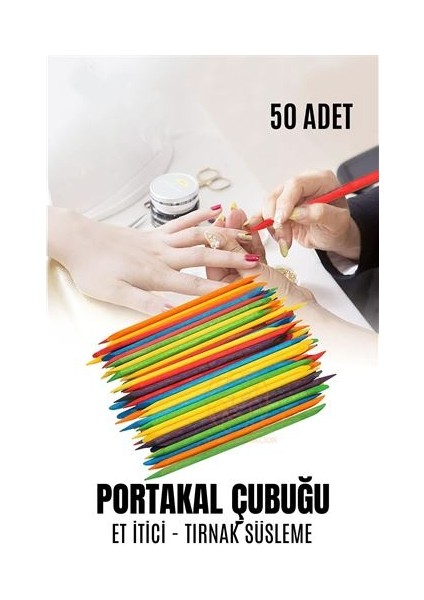 Nano Portakal Çubuğu Tırnak Temizleyici Et Itici 50 Adet Absolute Professional