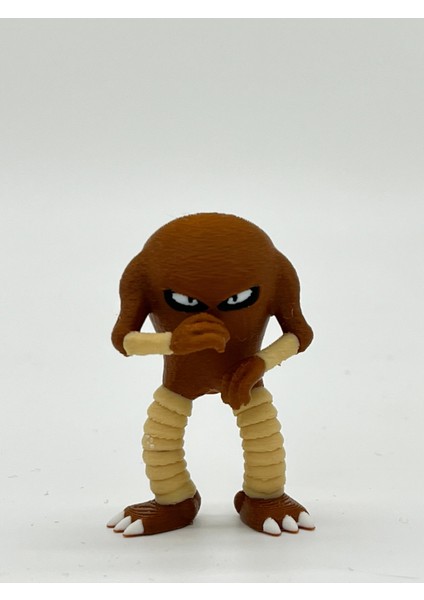 Pokemon Oyuncak, Hitmonlee 5cm ( Hediyeli ) Boyasız Renkli Baskı