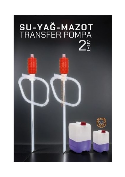 Sıvı Transfer Pompası 2 Adet Su Yağ Mazot