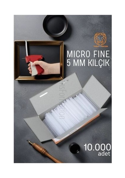 5mm Şeffaf Kılçık Tabanca Yedeği 10.000 Adet