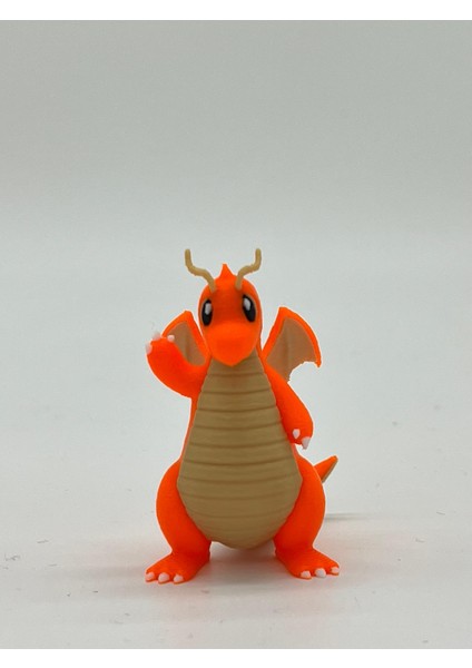 Pokemon Oyuncak, Dragonite 5cm ( Hediyeli ) Boyasız Renkli Baskı