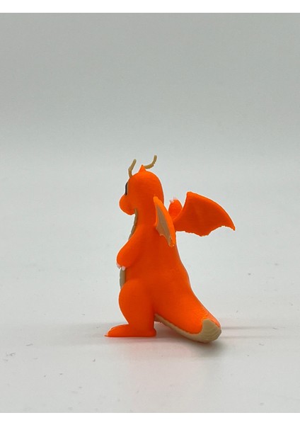 Pokemon Oyuncak, Dragonite 5cm ( Hediyeli ) Boyasız Renkli Baskı modelleri
