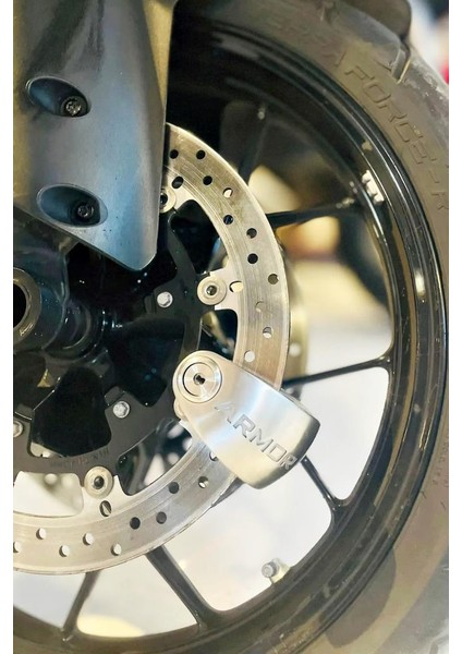 Armor 614 Mva Alarmlı Motorsiklet Disk Kilidi Mil Çapı 14MM Paslanmaz Çelik indirimleri