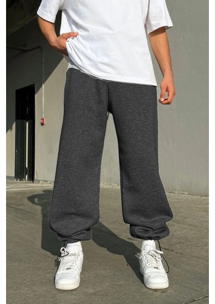 Paçası Ayarlanabilir Eşofman Altı Gri Siyah Füme modelleri