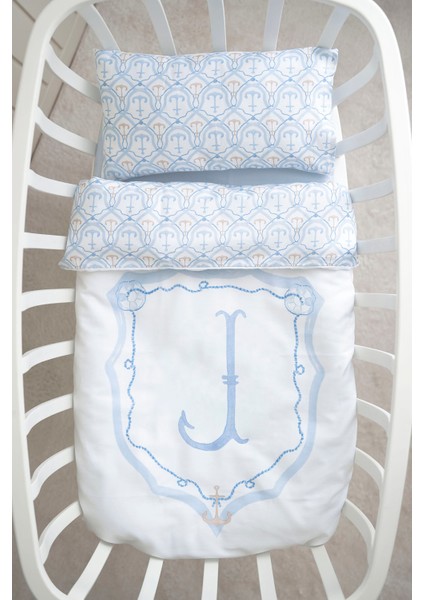 Harf Serisi J Harfi Anne Yanı Nevresim Seti (60 x 100) - Noble Serie Mavi modelleri