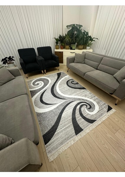 dijital Baskı Yıkanabilir Kaymaz Taban Halı Ince Yazlık Dekoratif Salon ve Oturma Odası Halısı