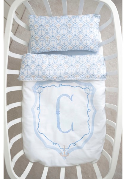 Harf Serisi C Harfi Anne Yanı Nevresim Seti (60 x 100) - Noble Serie Mavi modelleri